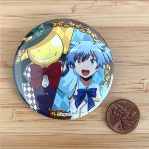 Rare assassination classroom can badge duo
